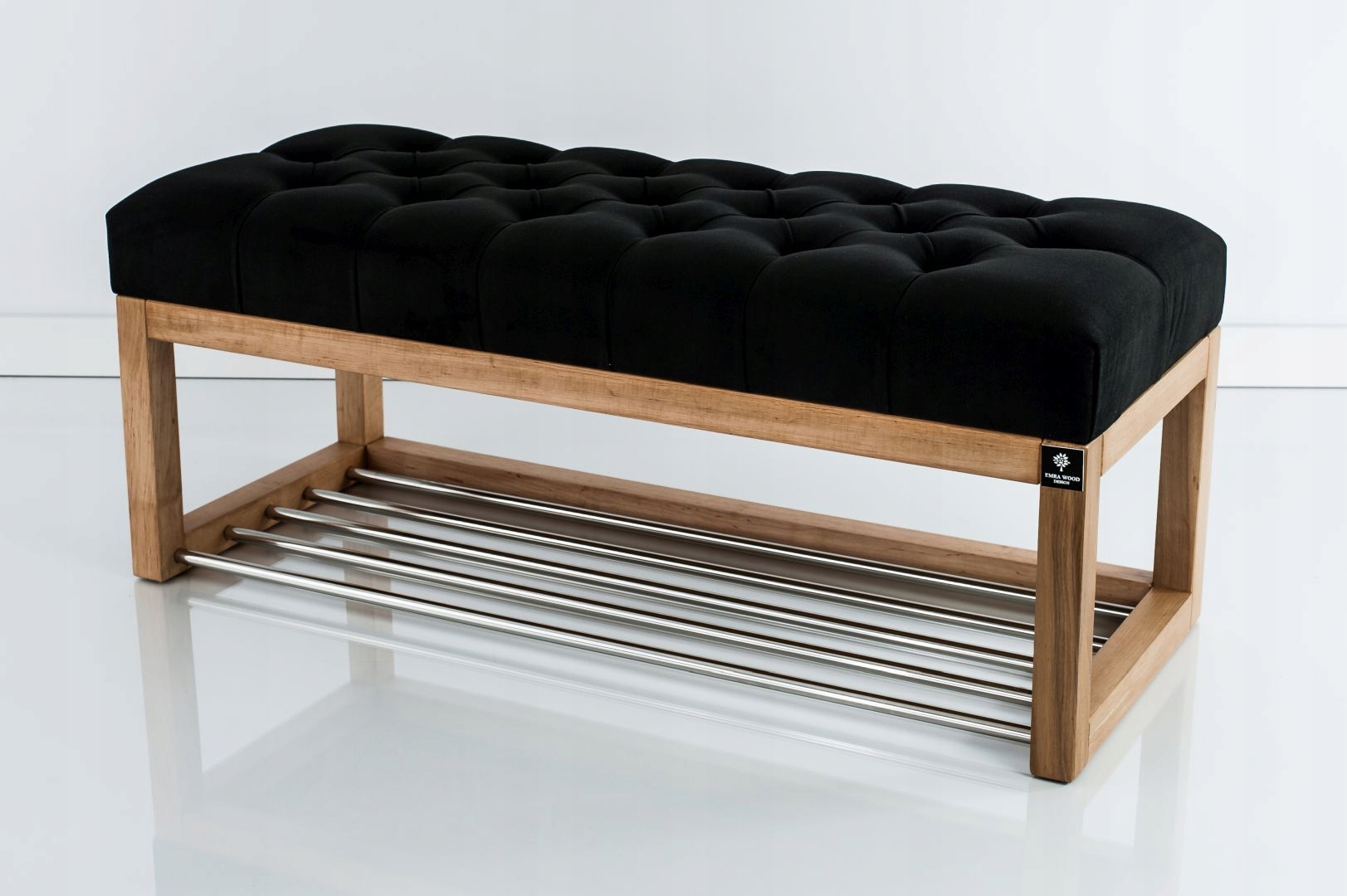 115 Ławka Do Przedpokoju Wiatrołap Czarna LPP4 Kod producenta LPP-4