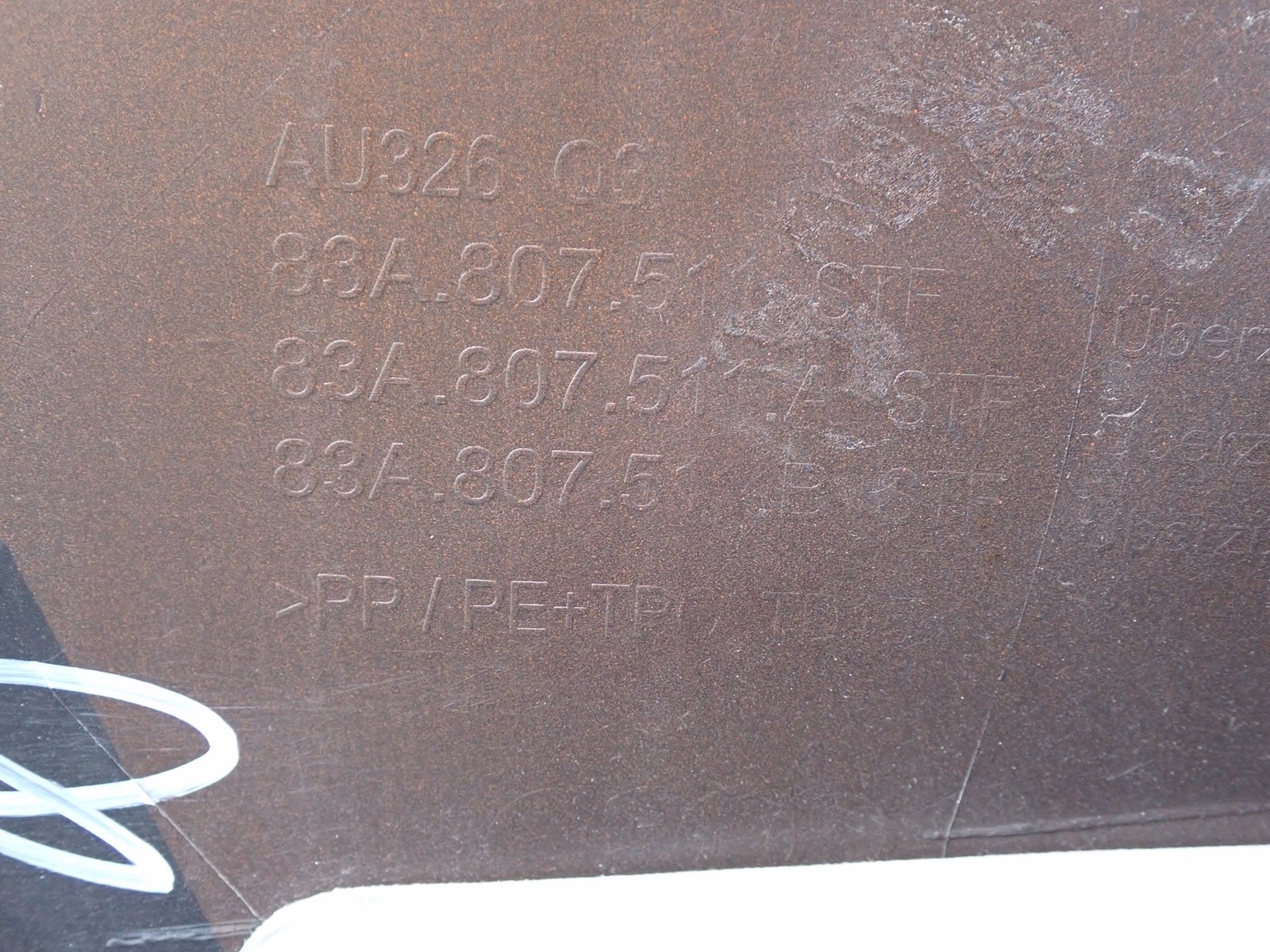 SPOILER der Stoßstange hinten heck AUDI Q3 2 II 83A 18