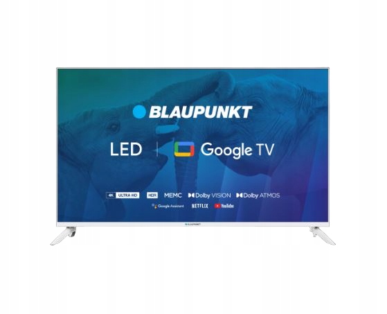 Telewizor Blaupunkt 43UBG6010S Uhd 4K Google Tv Biały 43'' Dolby Vision