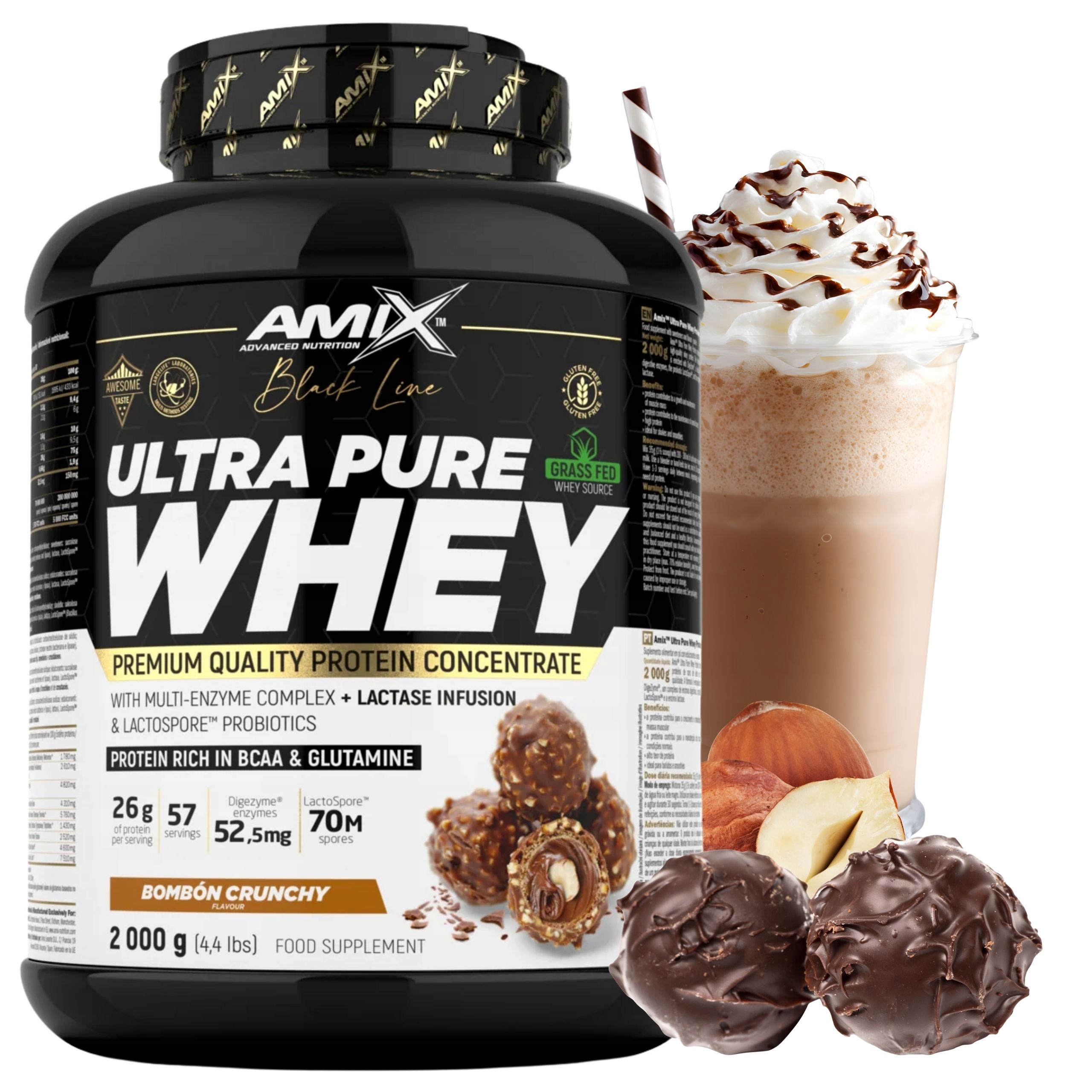 Protein Wpc Pure Whey Digezyme 2000 g Čokoládovo-oříškový protein