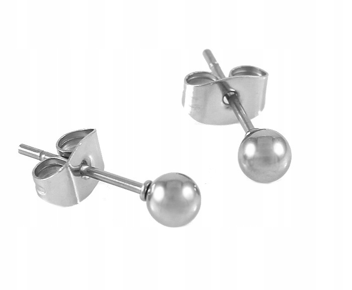 

Kolczyki Kulki Stal Chirurgiczna 5 MM