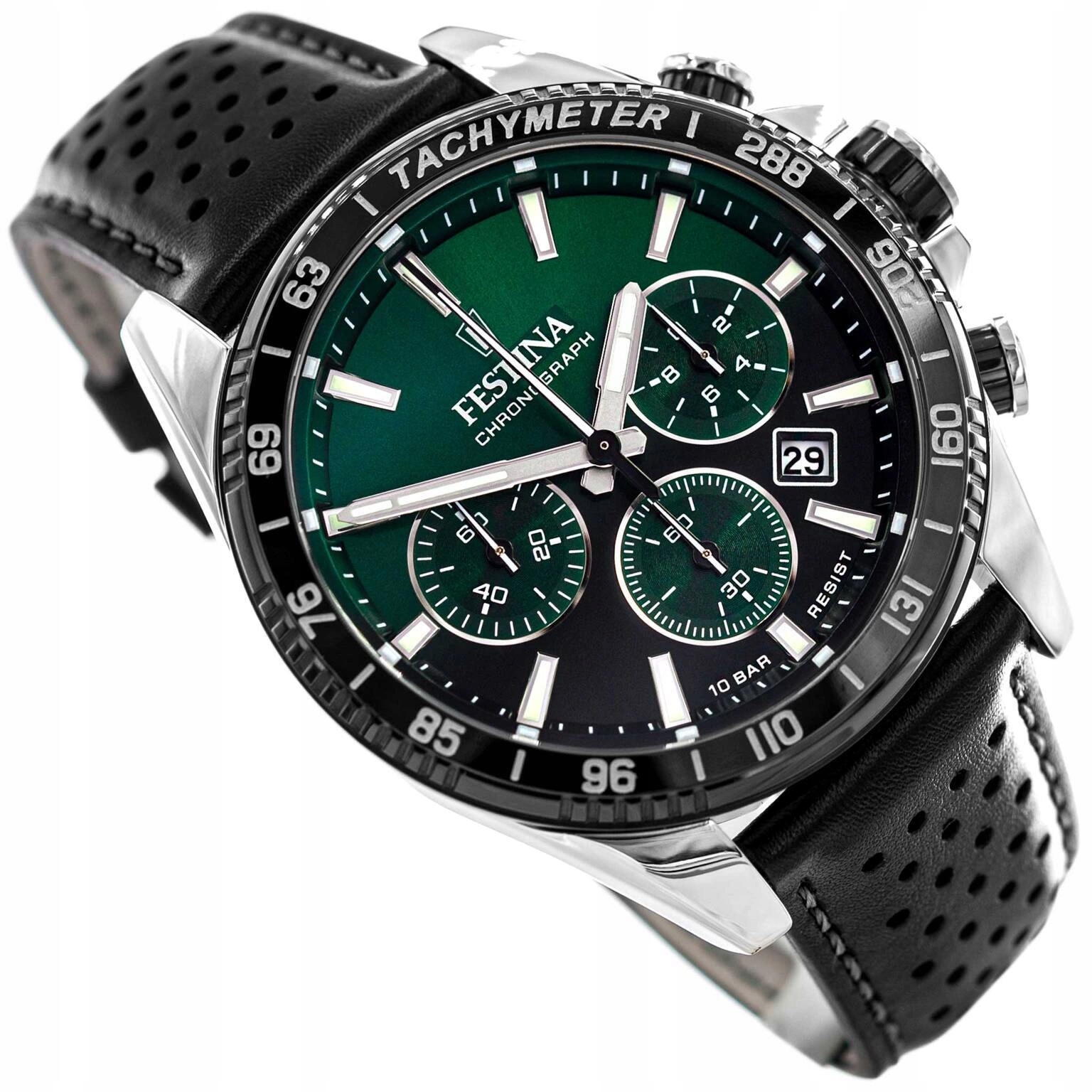 Pánské Hodinky Festina F20561/5 Timeless Chronograph Černé Na Řemínku Stopky