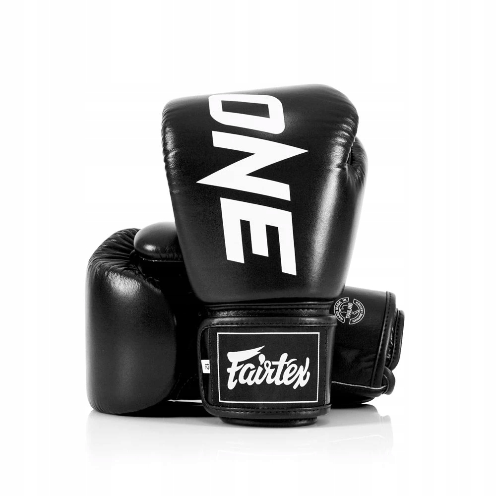 Boxerské rukavice Fairtex BGV1 One Championship Černé 10oz Kůže