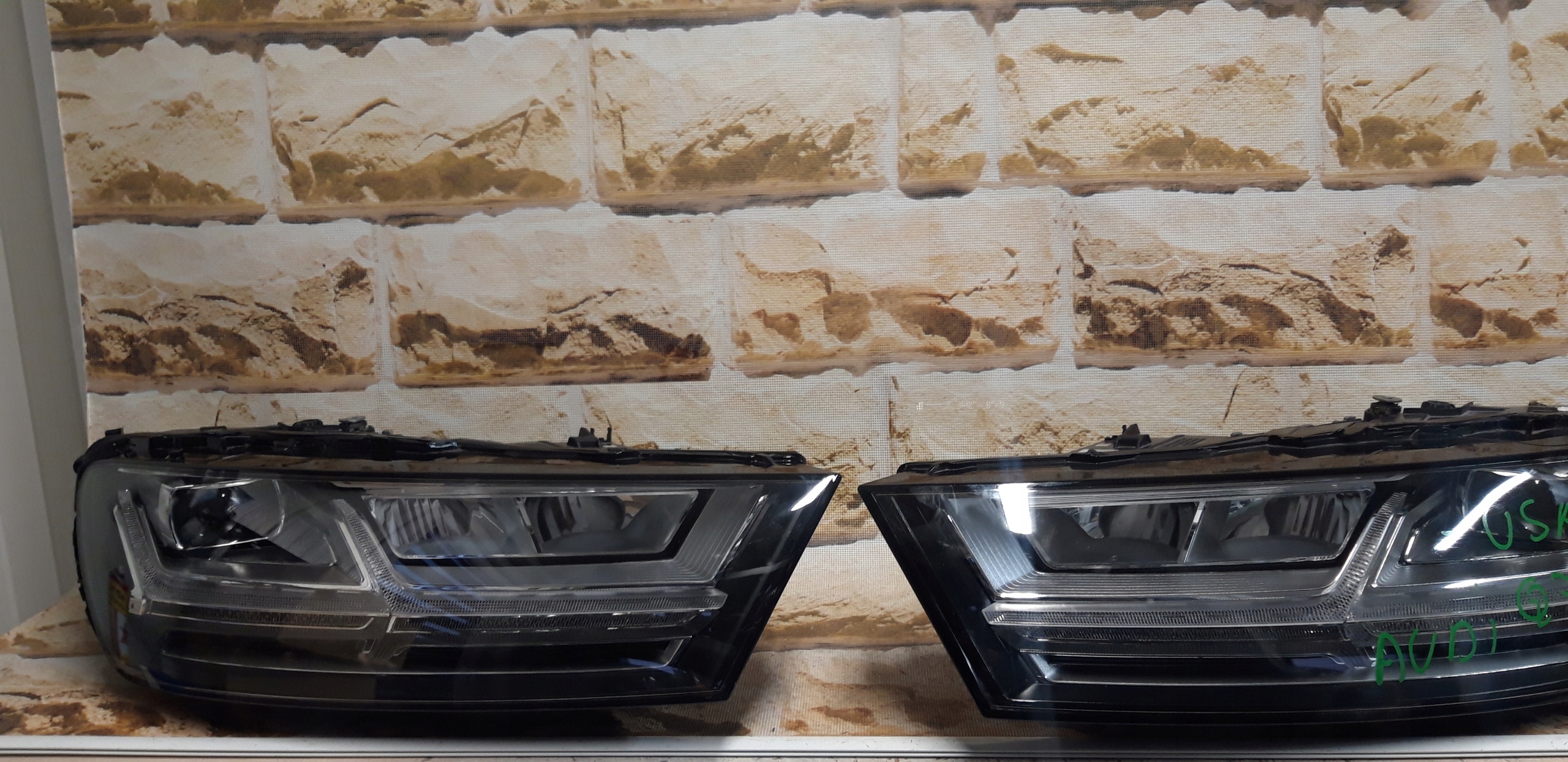 audi q7 4m0 941 033b/34b full led ameryka usa kompletne z modułami