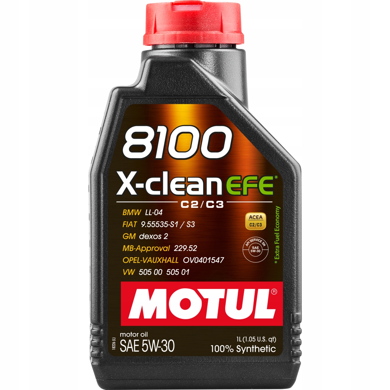 Motul 8100 X-Clean Efe C2/C3 5W30 1L 505.01