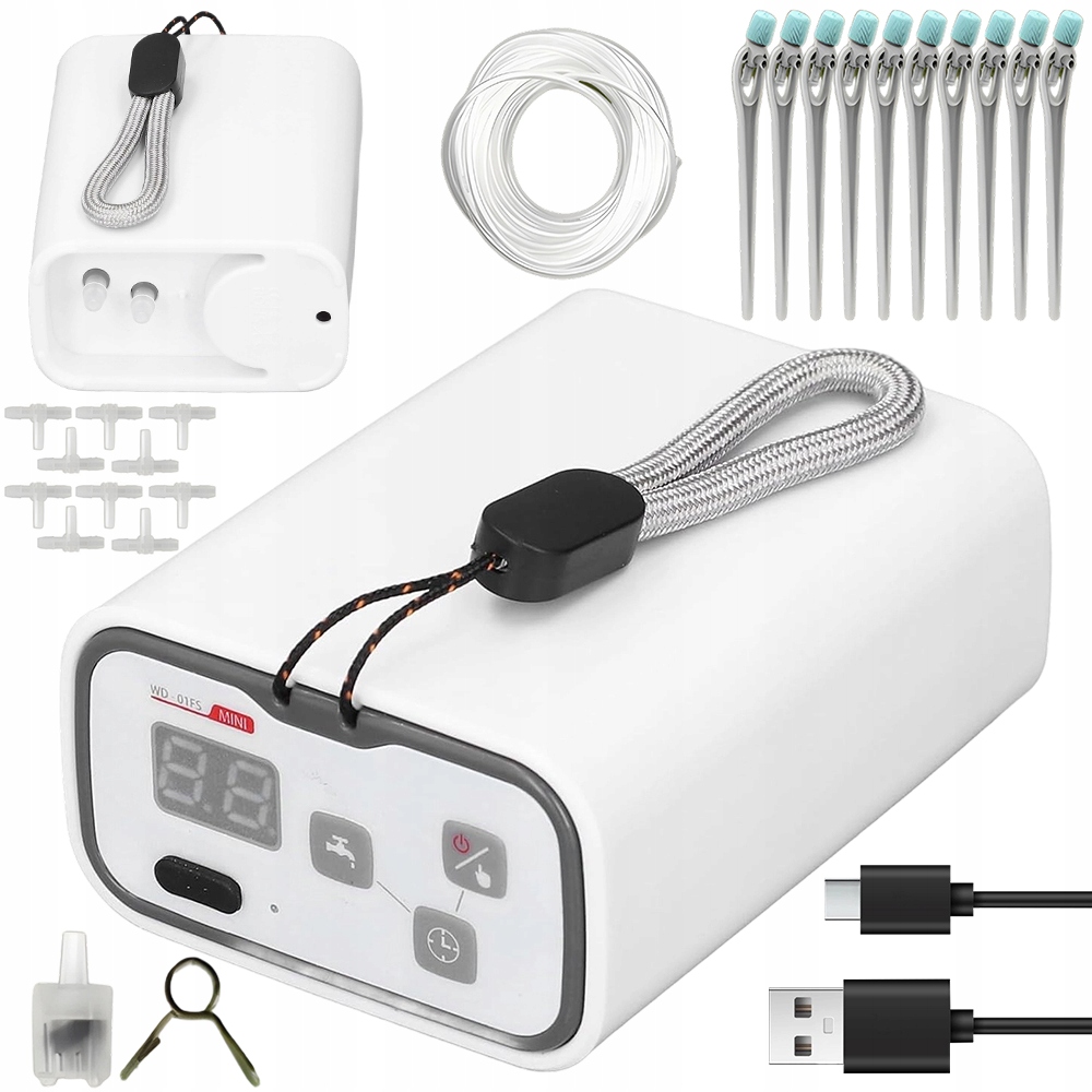 Automatický systém kapkového zavlažování s časovačem a 100 režimy 1800 mAh