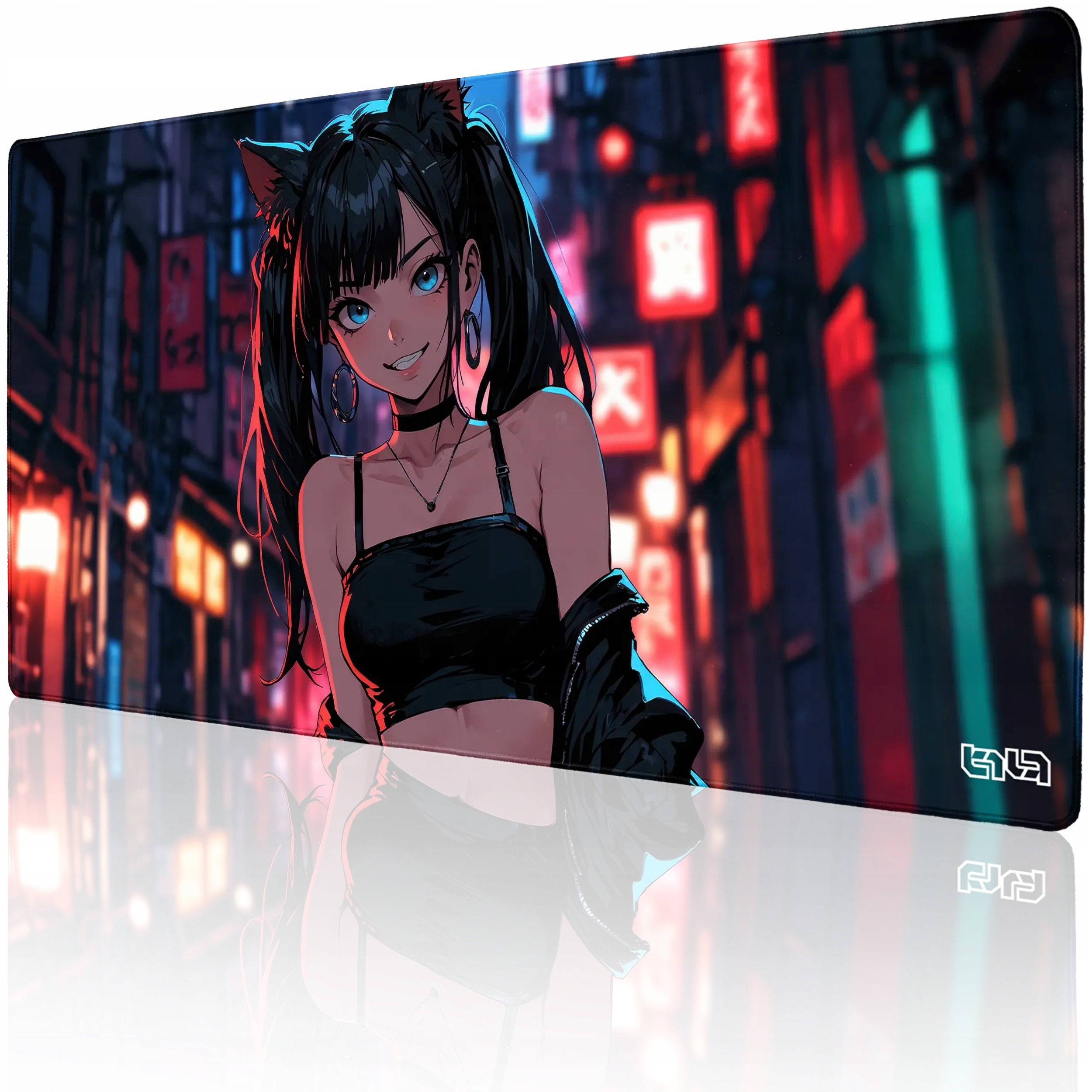 Podložka Pod Klávesnici Neko Yumi 100x50 Tilt XL Protiskluzová na stůl