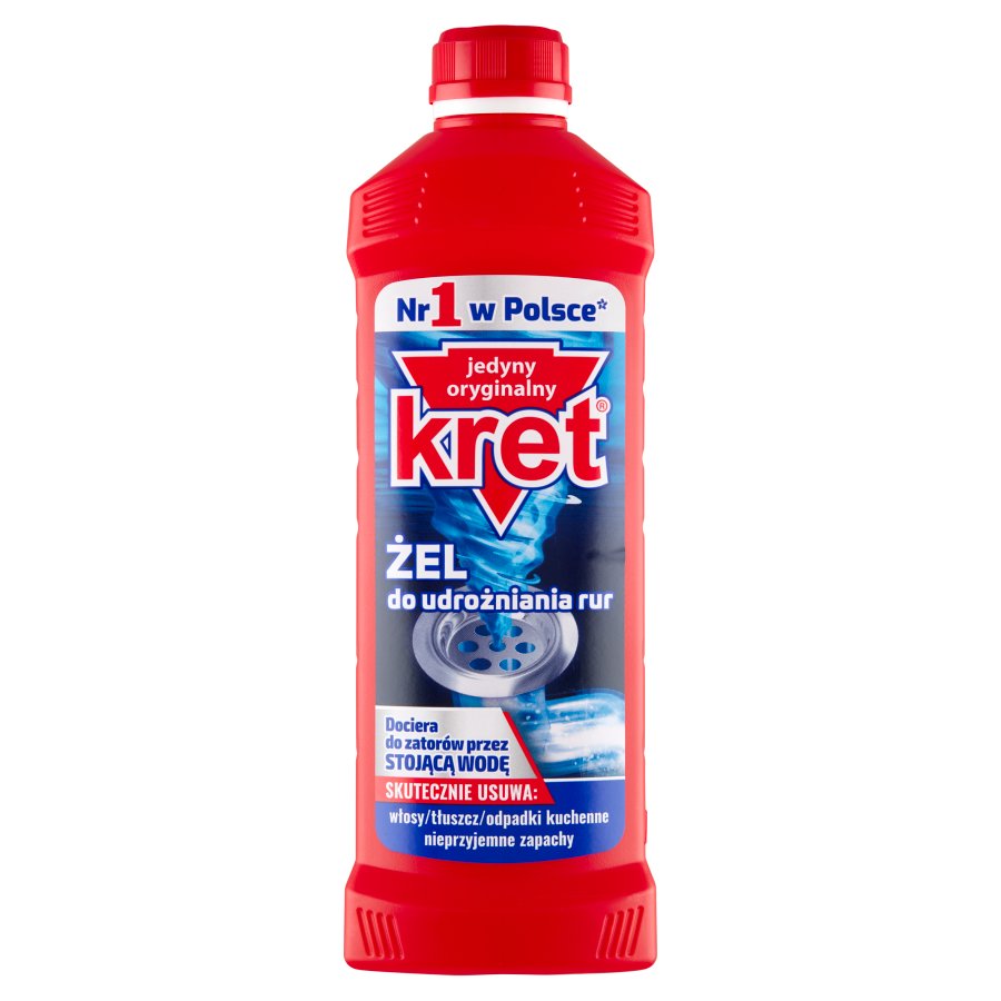 

Kret Żel Środek Preparat Do Udrożniania Rur 500 G