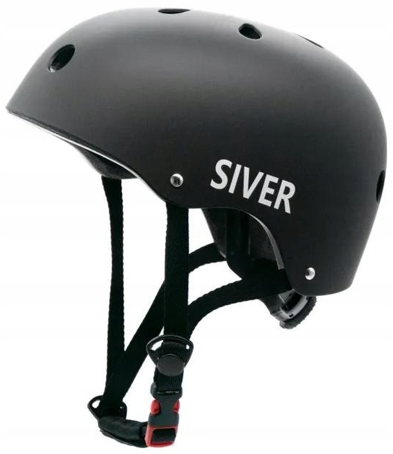 Kask ochronny na rower Motus Silver Czarny S Abs Eps Wentylacja 50-54 cm