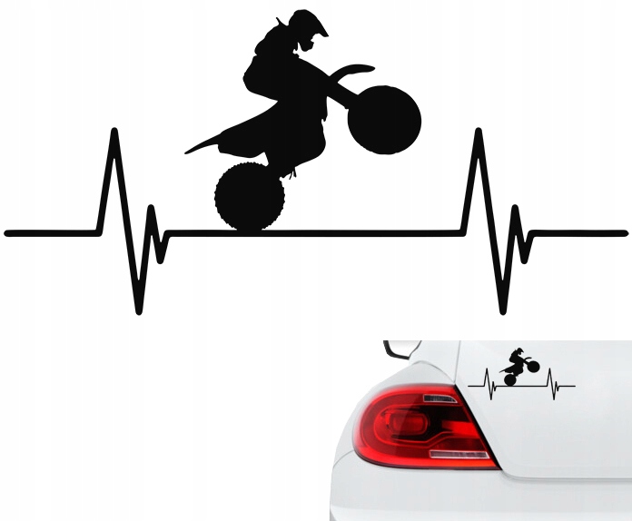 

Naklejka Puls Linia Życia Motocross Motor 22x11