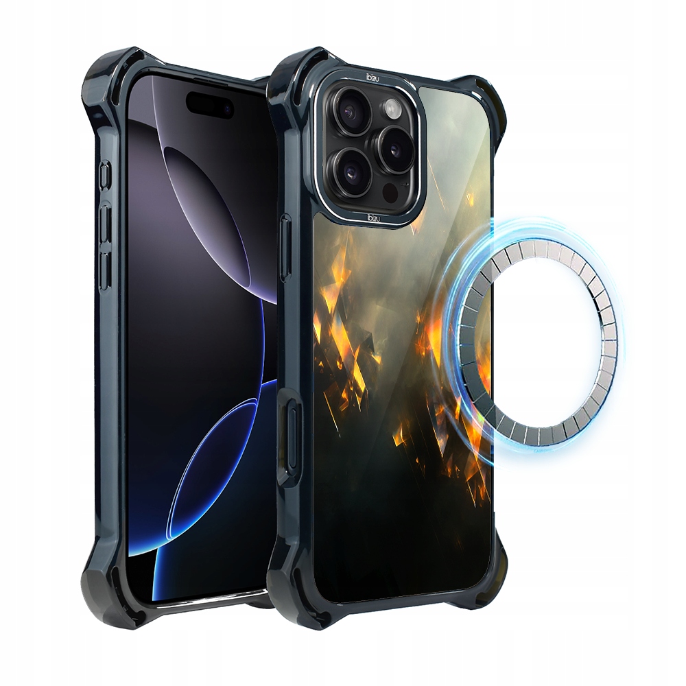 Pouzdro pro iPhone 16 Pro Ibizu DropGuard Ultra s MagSafe, Golden Sparks