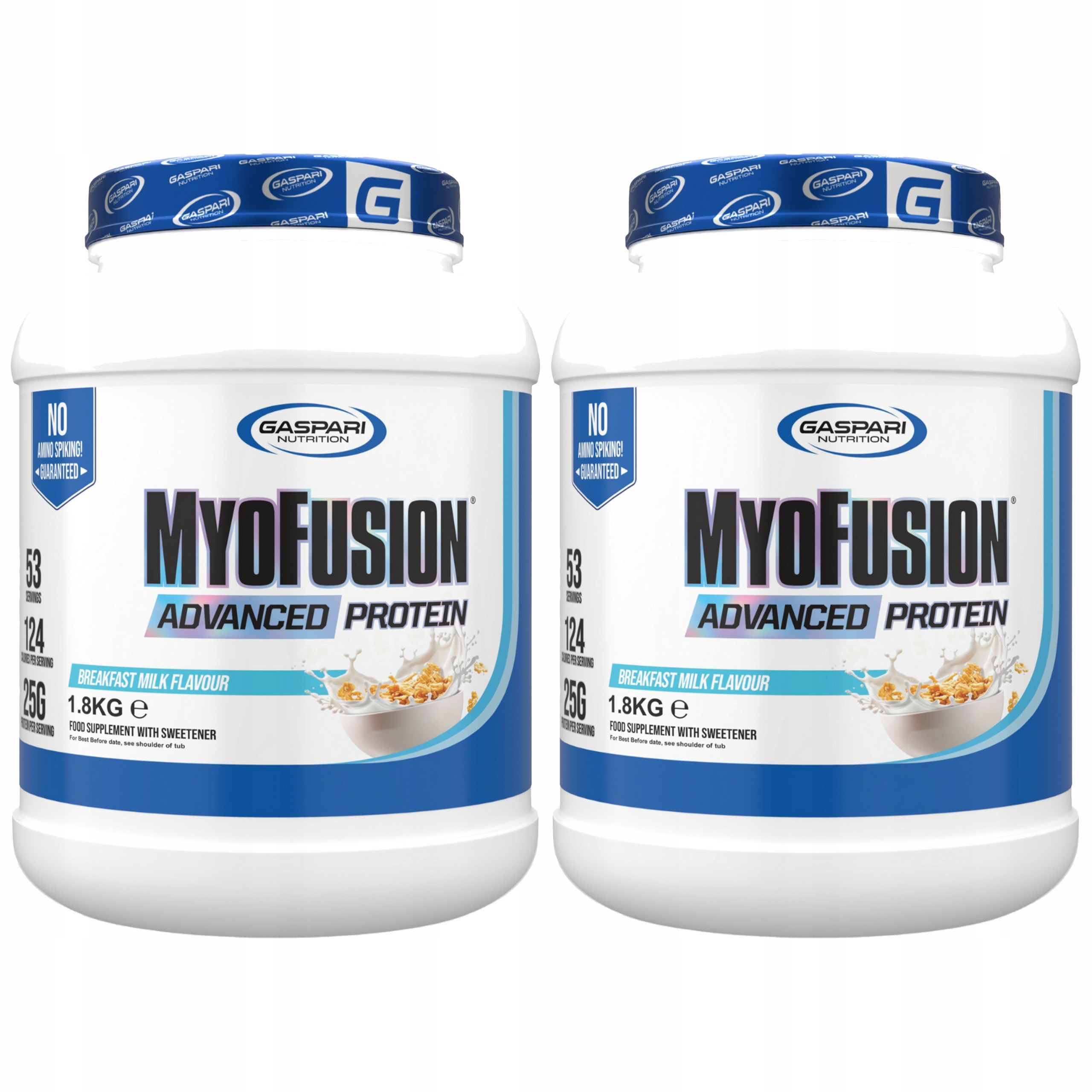 2x Proteinový izolát Protein Wpc Wpi MyoFusion 1800 g Mléčný Gaspari