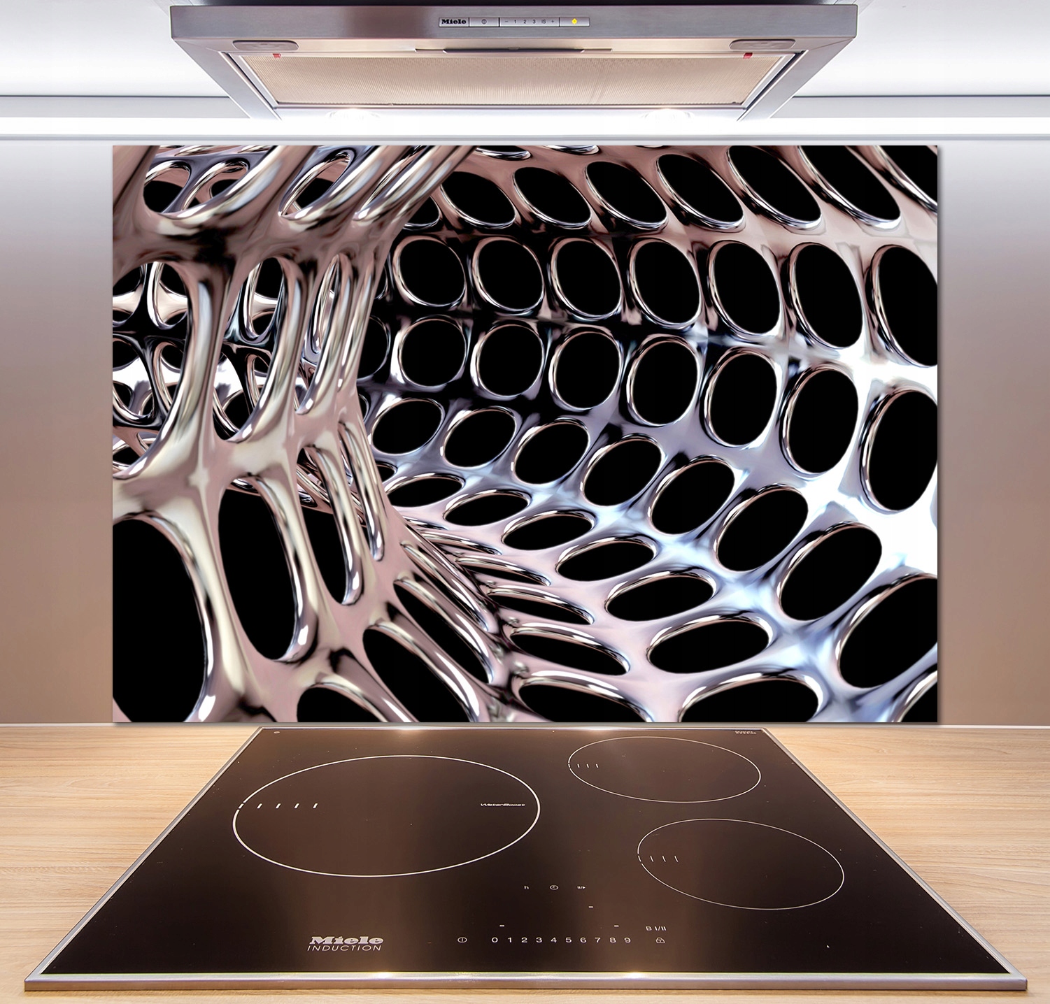 

Panel do kuchni Metalowy tunel 100x70 cm + Klej