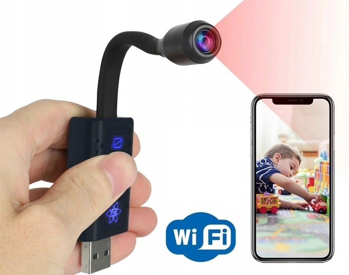 

Kamera kamerka szpiegowska WiFi Ip mini Usb