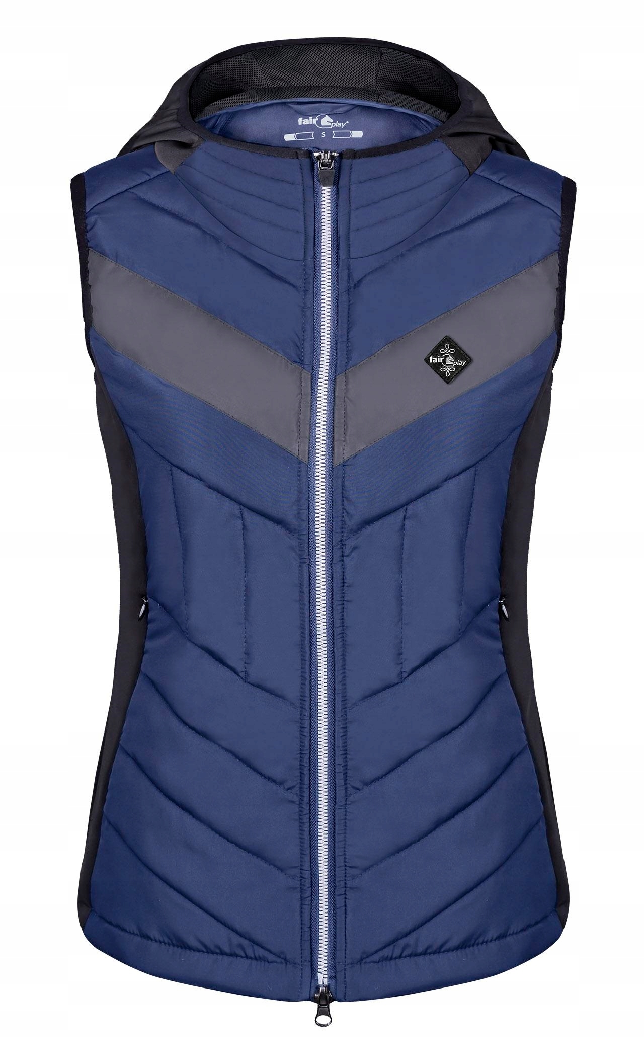 Jezdecká vesta Fair Play Hall, modro-černá, velikost 42/XL