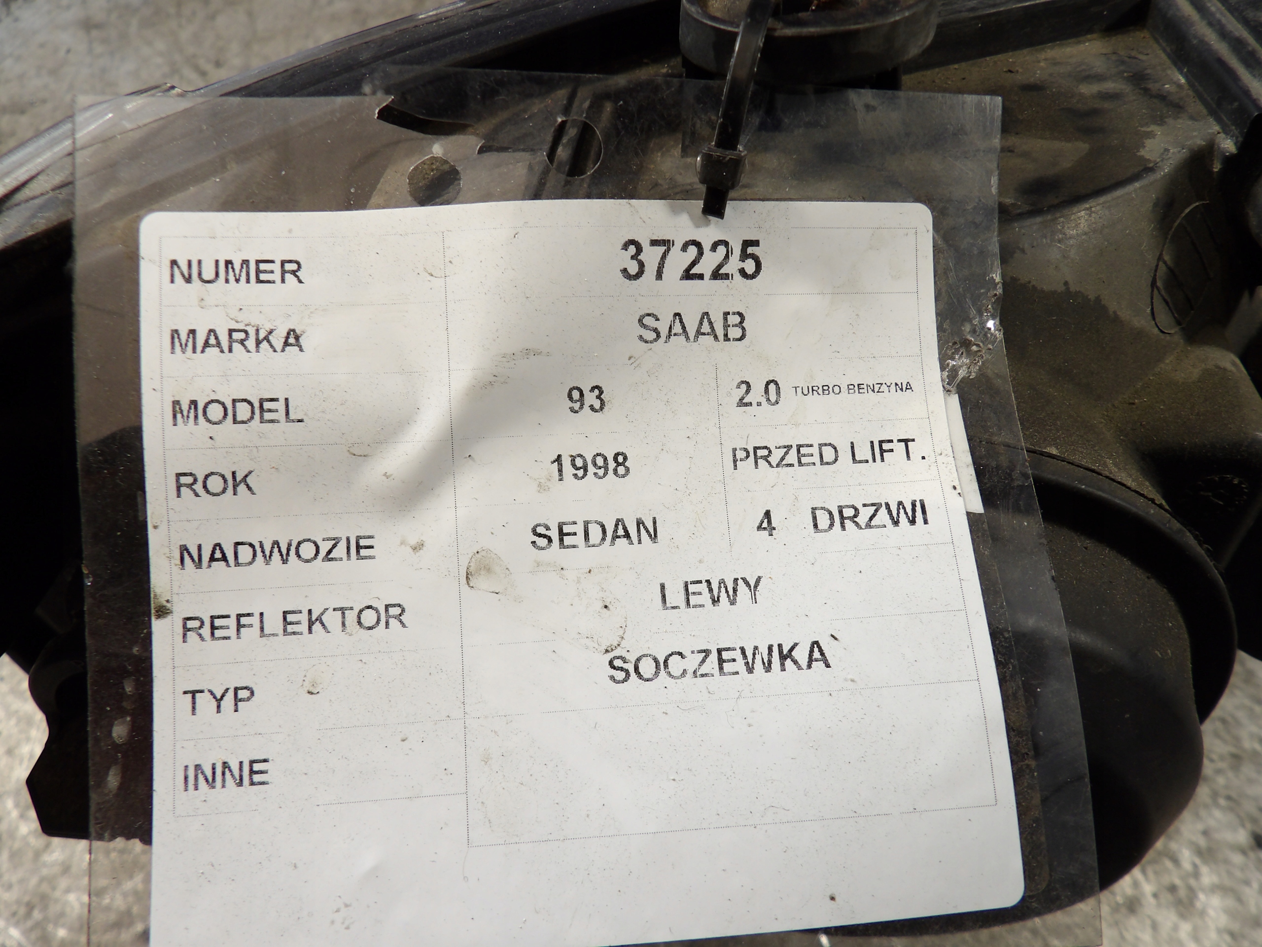 Saab 9-3 II light front left