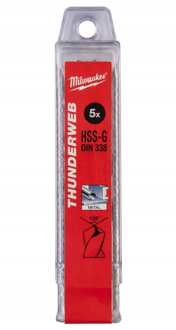 Vrtáky do kovu Hss-g Thunderweb 9 mm (5 ks) Milwaukee