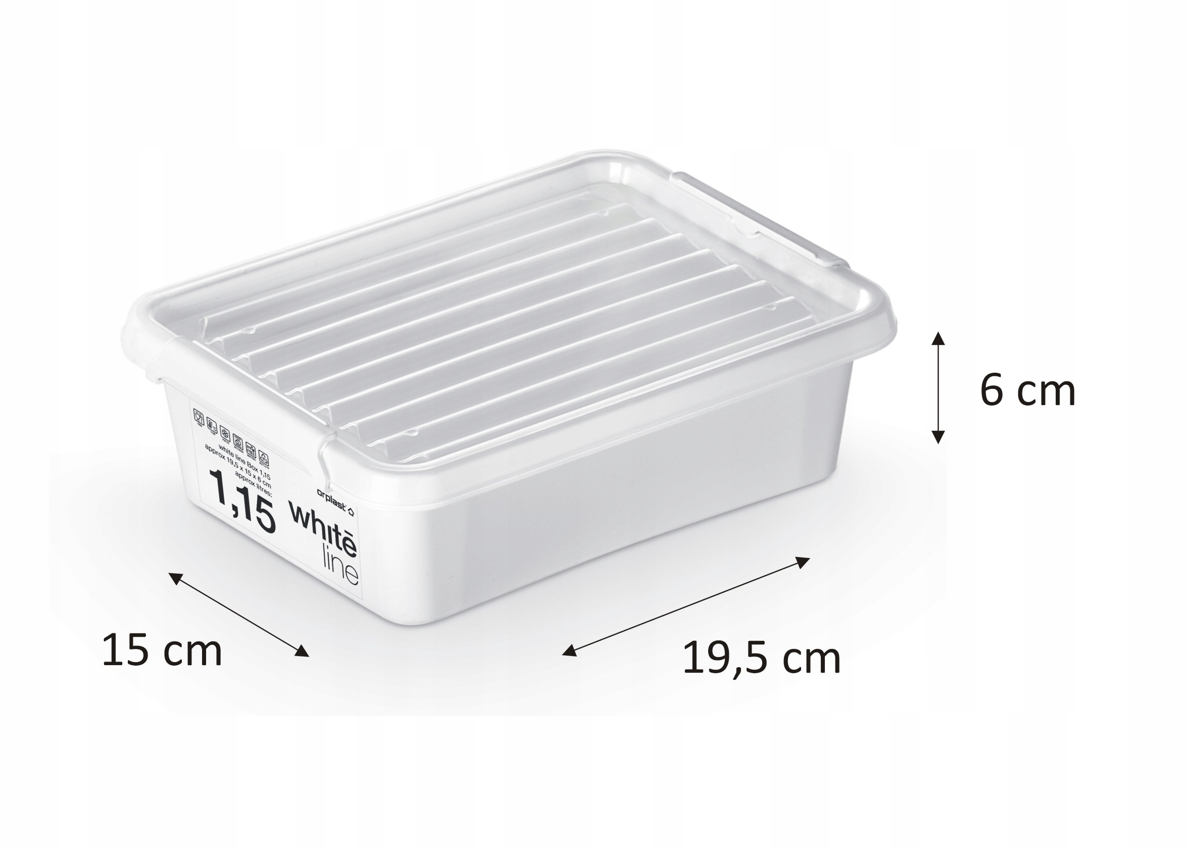 POJEMNIK PUDEŁKO ORGANIZER Z POKRYWĄ 1,15 l Marka ORPLAST