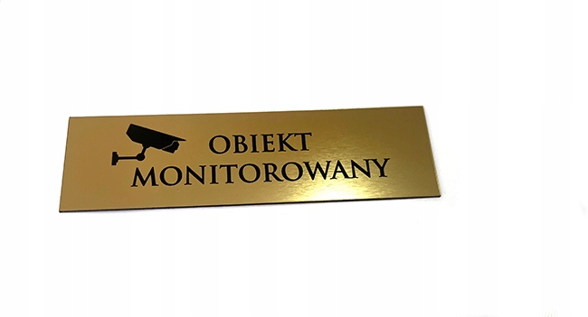 Tabliczka, MONITORING , obiekt monitorowany !