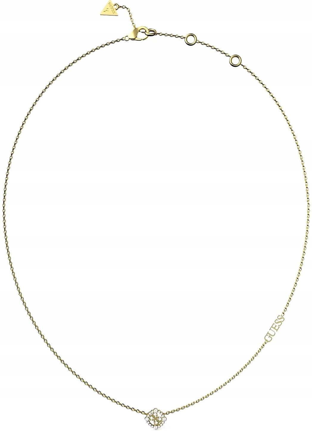 Elegantní Řetízek Guess Tiny Dancer Zlatý S Krystaly, Sada