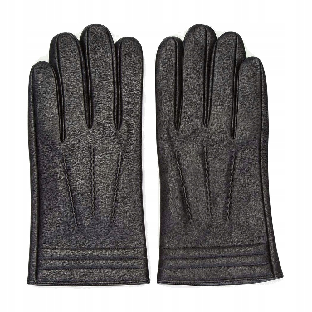 Kožené pánské zateplené rukavice Wittchen 39-6-718-1 M, elegantní