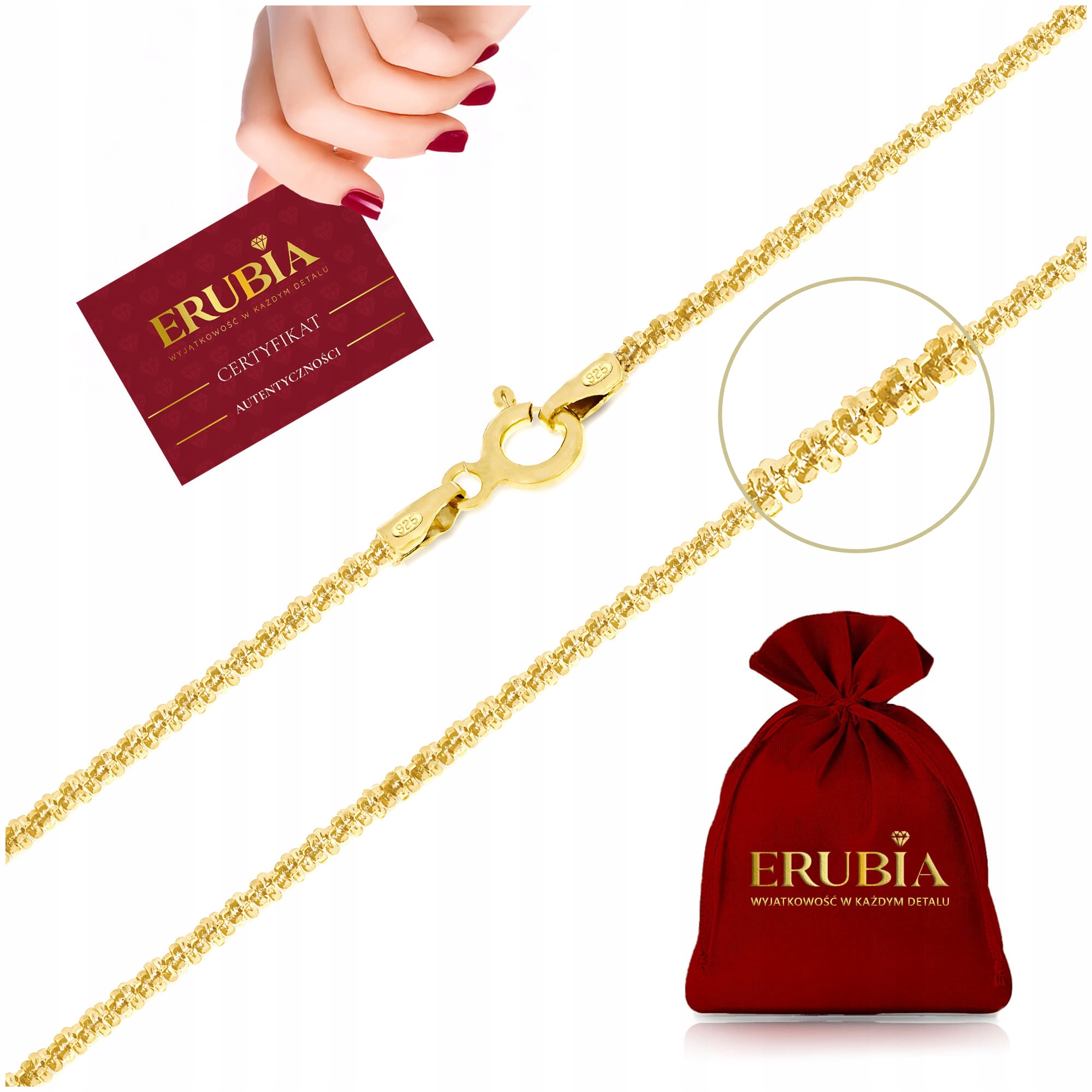 Jemný dámský Řetízek s pozlaceným vzorem sedmikrásek 60cm/1,7mm, Stříbro 925 jako Dárek