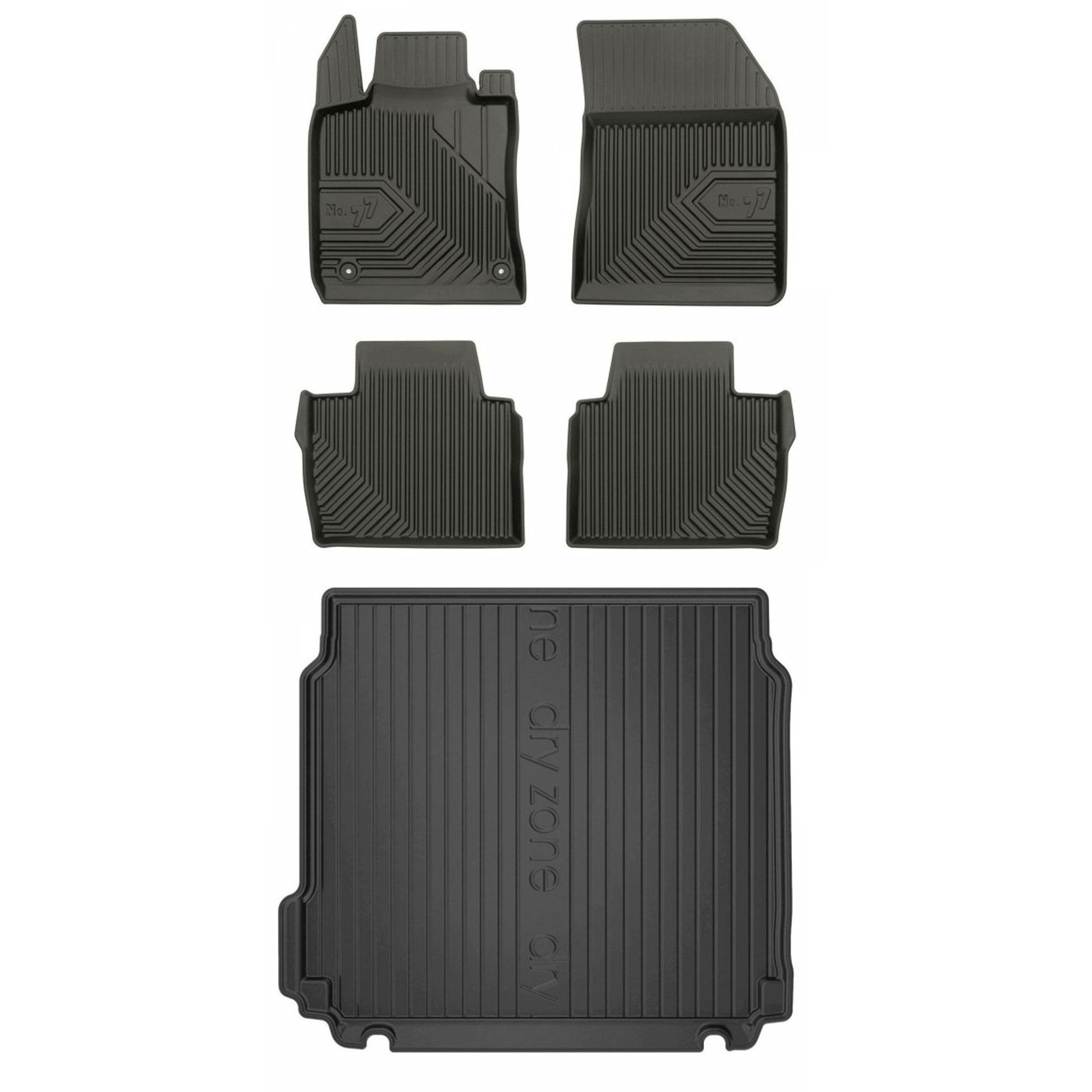 Gumová sada kobercov a rohoží Peugeot 508 II od roku 2018