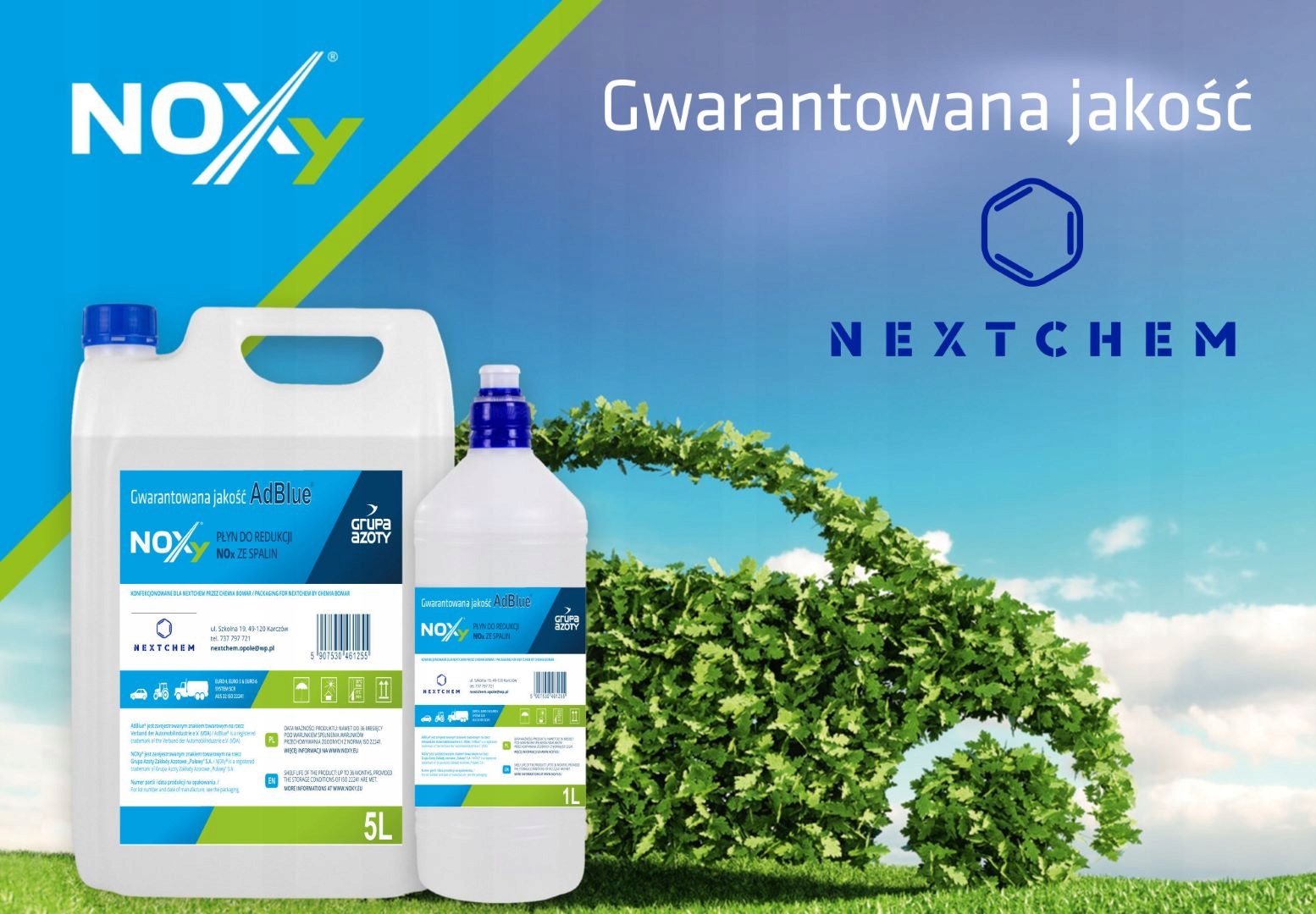 Płyn AdBlue Noxy 10l X 10 Ad Blue + Lejek Euro 5 Euro 6 100L Producent NOXy