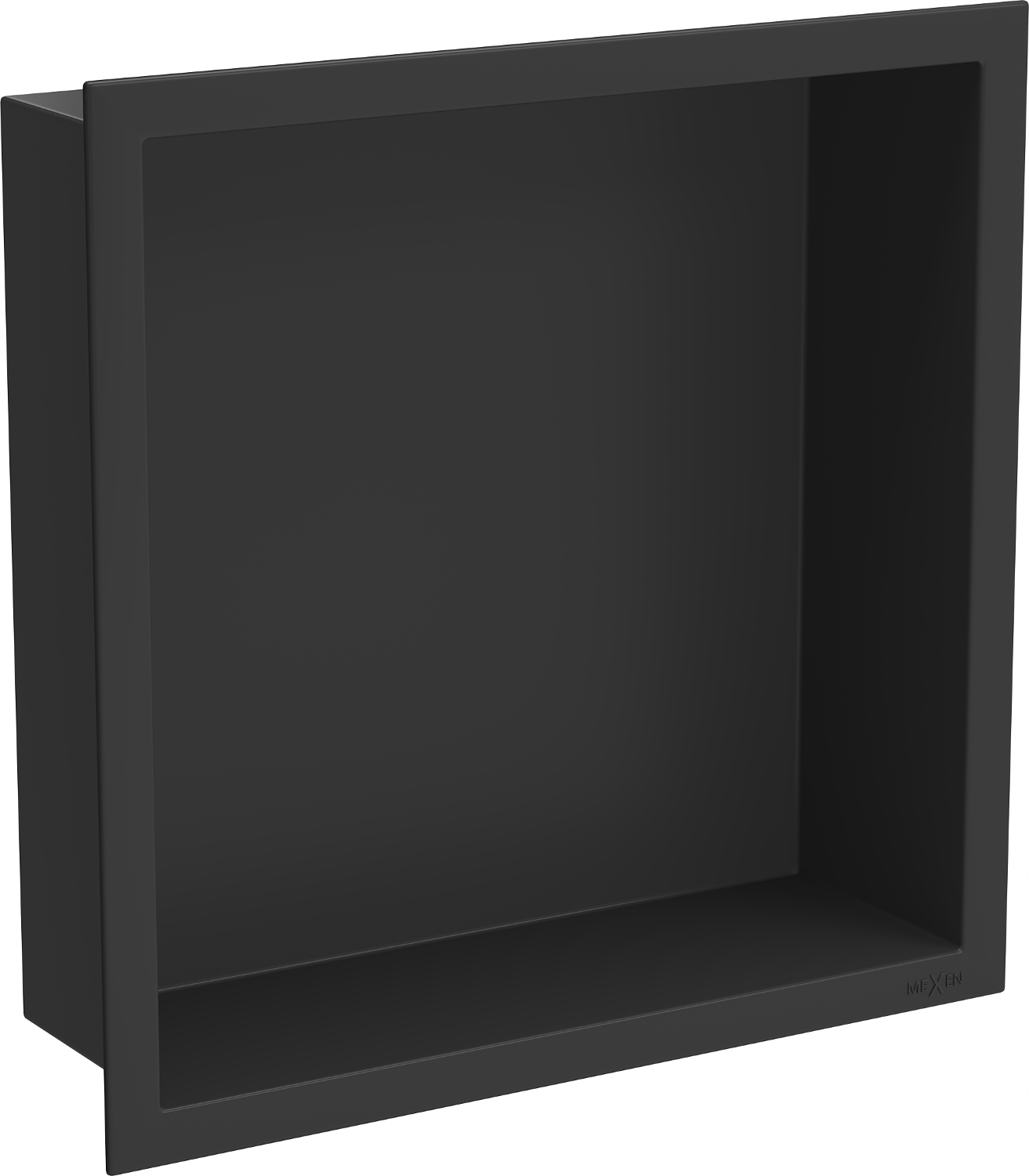 Mexen X-Wall-R Čierna Zapustená Polička 30x30 cm z Nehrdzavejúcej Ocele