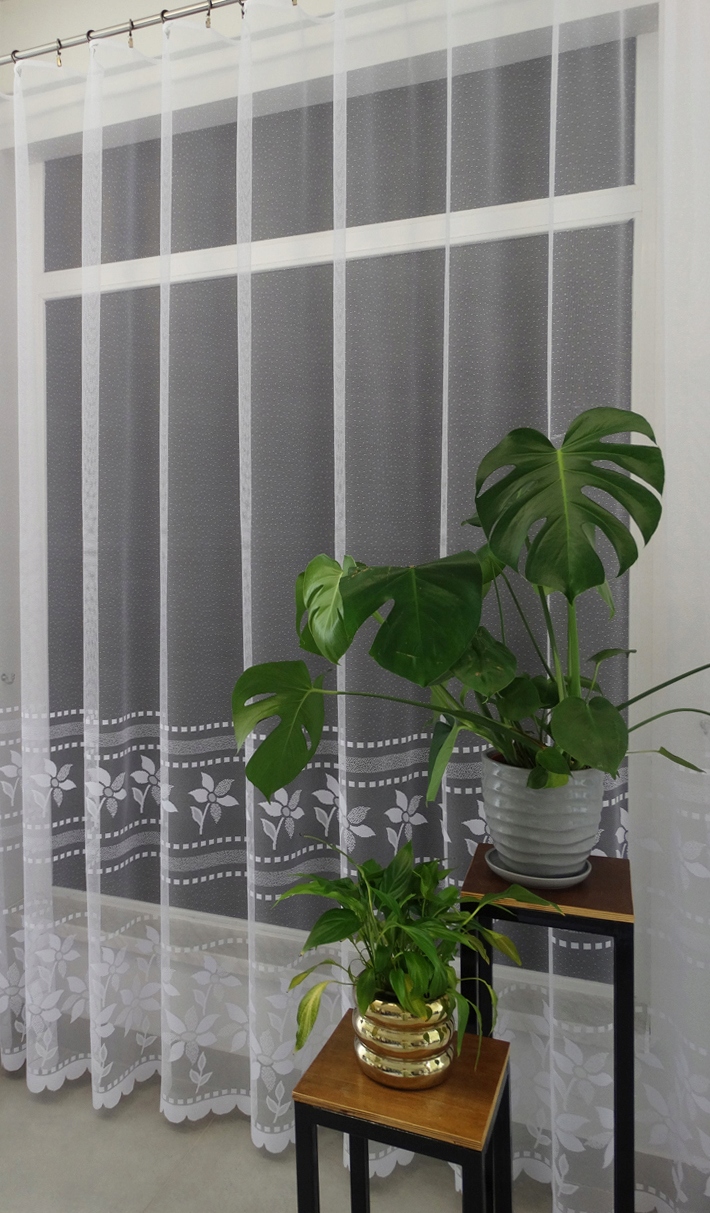 Mg Záclona žakár 623/885 Bílá 400x250 cm hotová obšitá Bt