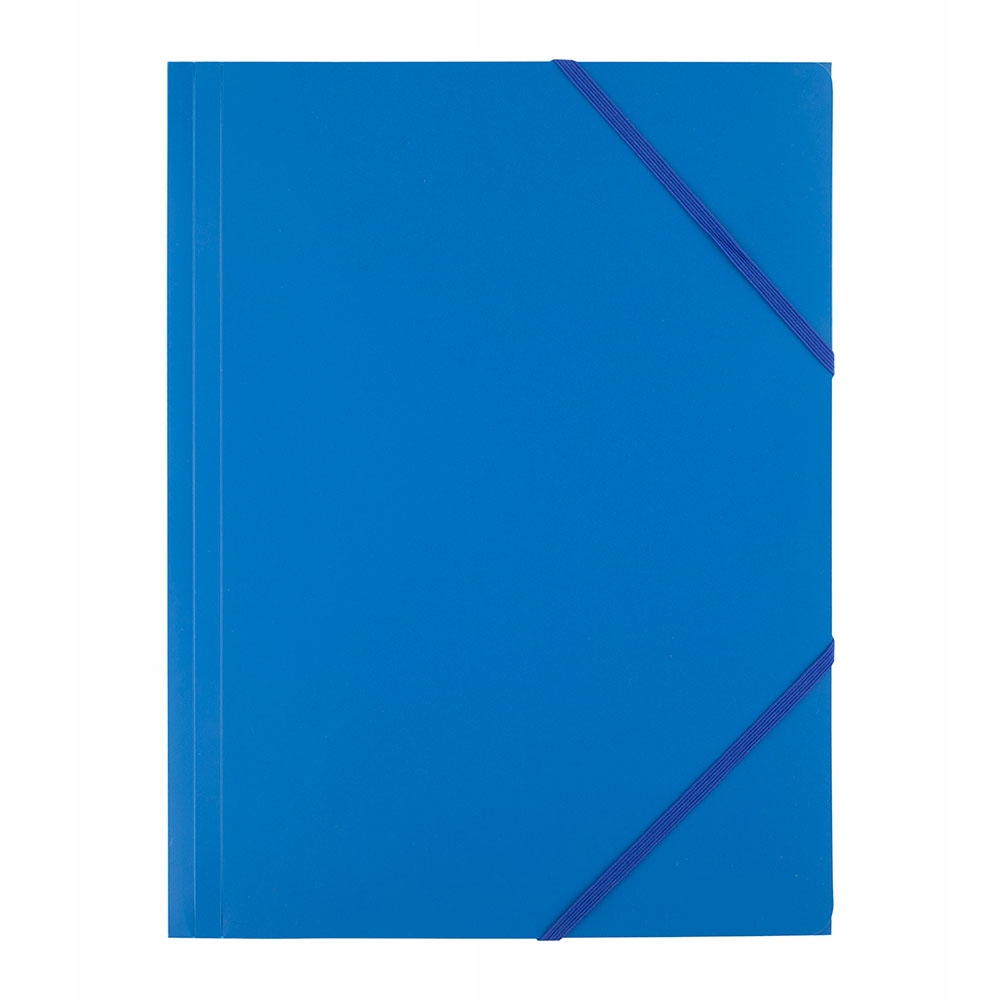 TECZKA D.RECT PLASTIKOWA Z GUMKĄ NIEBIESKA