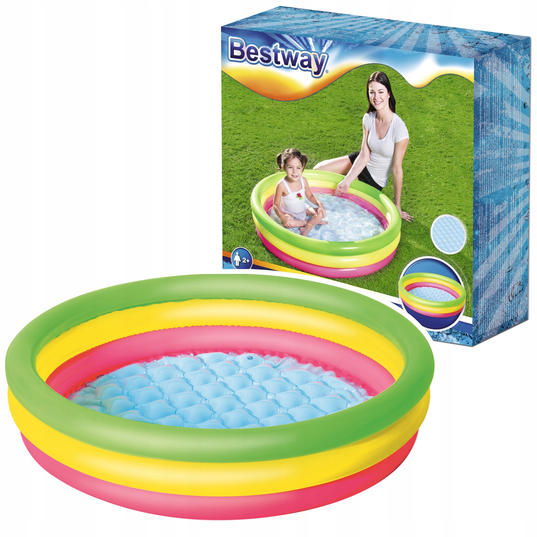 

Bestway Dmuchany Basen Brodzik Miękkie Dno 51104