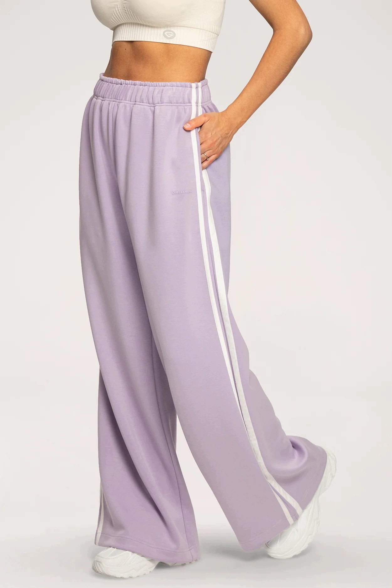 Gym Glamour Oversize tepláky UN1FORM lilac vel. L