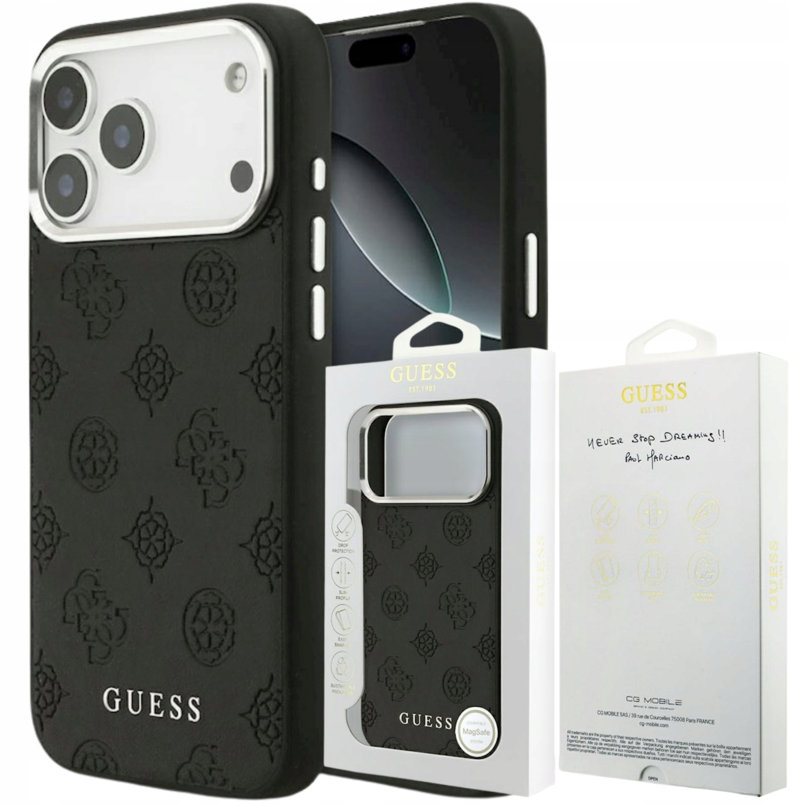 Oryginalne Etui Plecki Karl Lagerfeld do Apple iPhone 17 Pro Max czarny