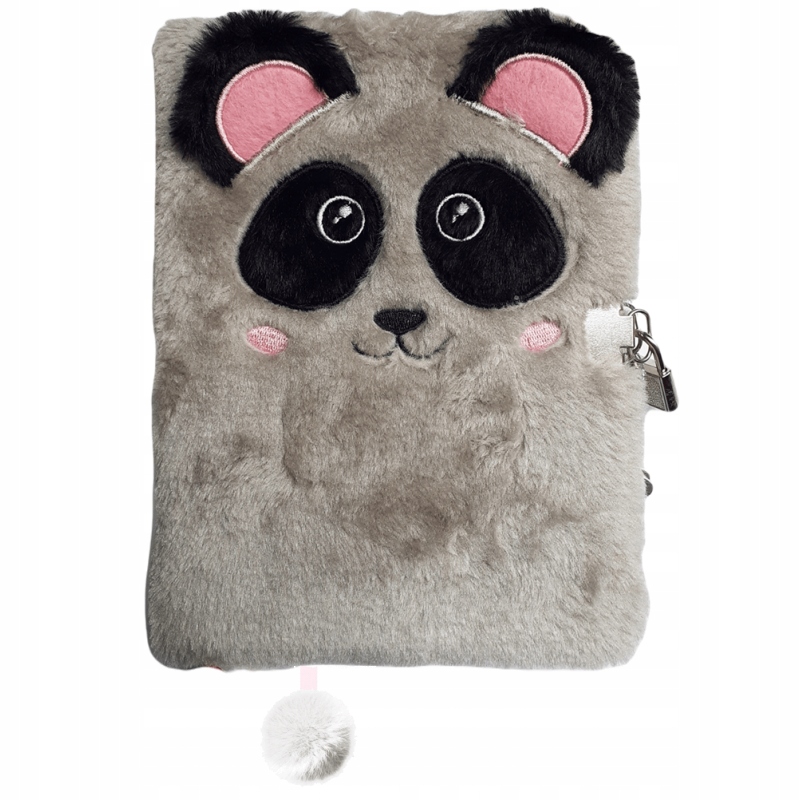 

Pamiętnik Włochacz Panda z kłódką Notes A5 96k.