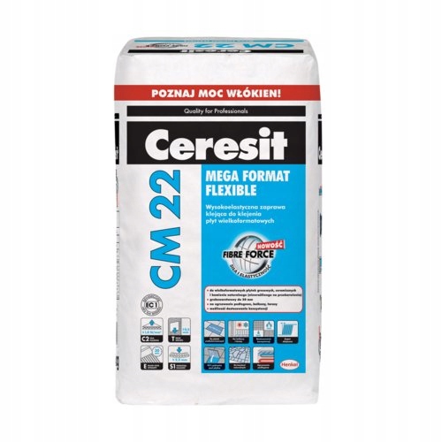 

Ceresit CM22 zaprawa klej elastycz. do płytek 20kg