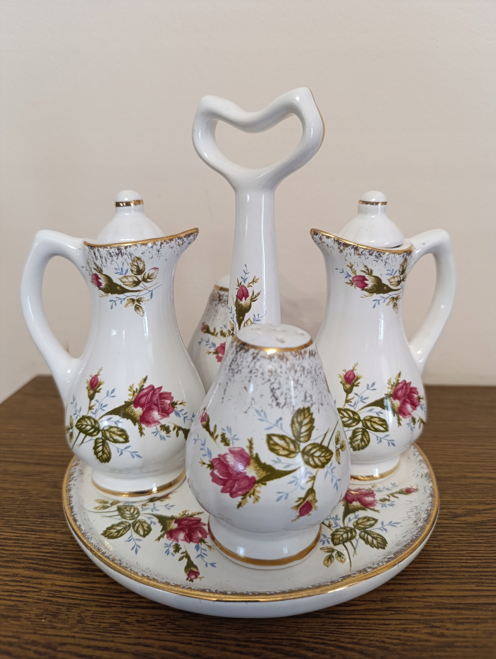 Przyprawnik ceramiczny róża złota Chodziez