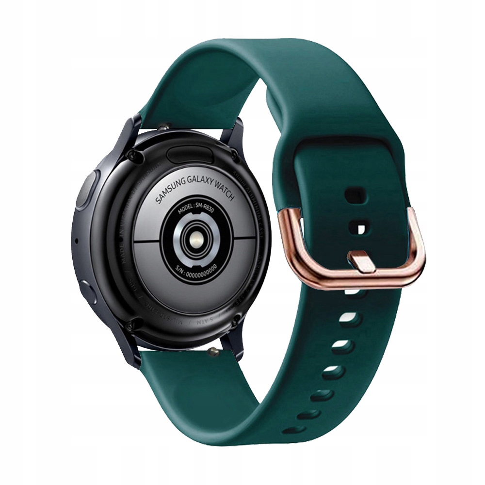 Stylowy Zielony Pasek Silikonowy z Klamrą Rose Gold do Amazfit Gts od Huami