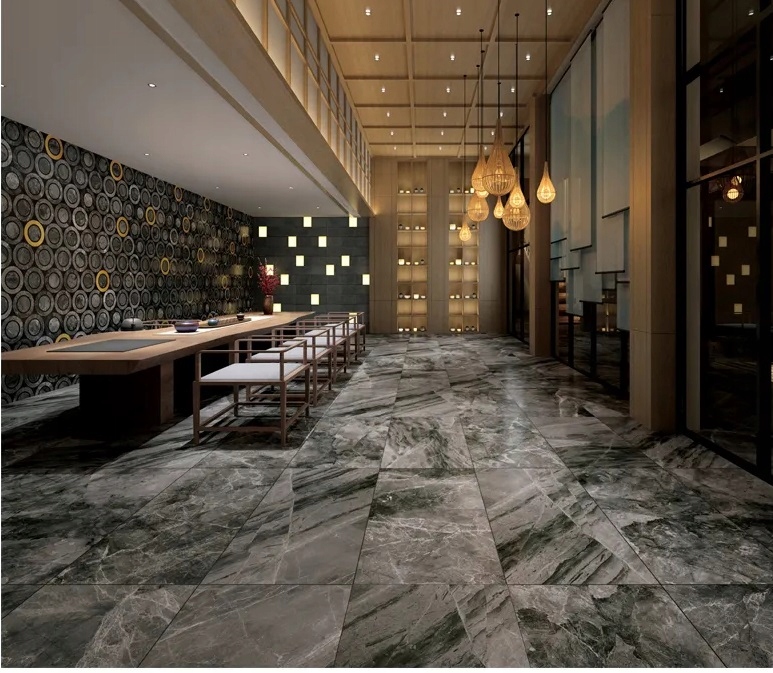 Szary marmur ŻYŁKI elegance 120x60 WYSOKI POŁYSK Typ gres