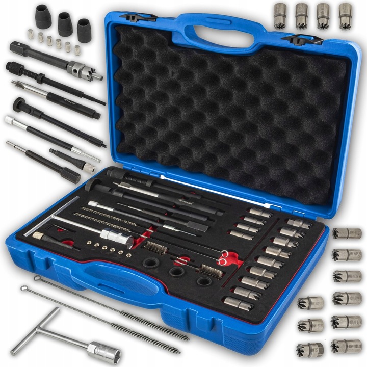 Frezy Szczotki Do Czyszczenia Gniazd Wtryskiwaczy Diesel Zestaw Frezów Cr