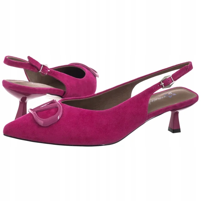 Dámské kožené boty Boty Maciejka Růžové K7447-05/00-1 Pink