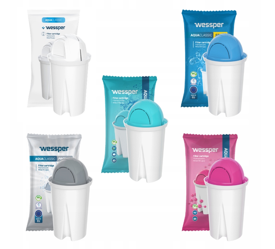 

Filtry Do Dzbanka Zamienniki MIX Różne Rodzaje x5