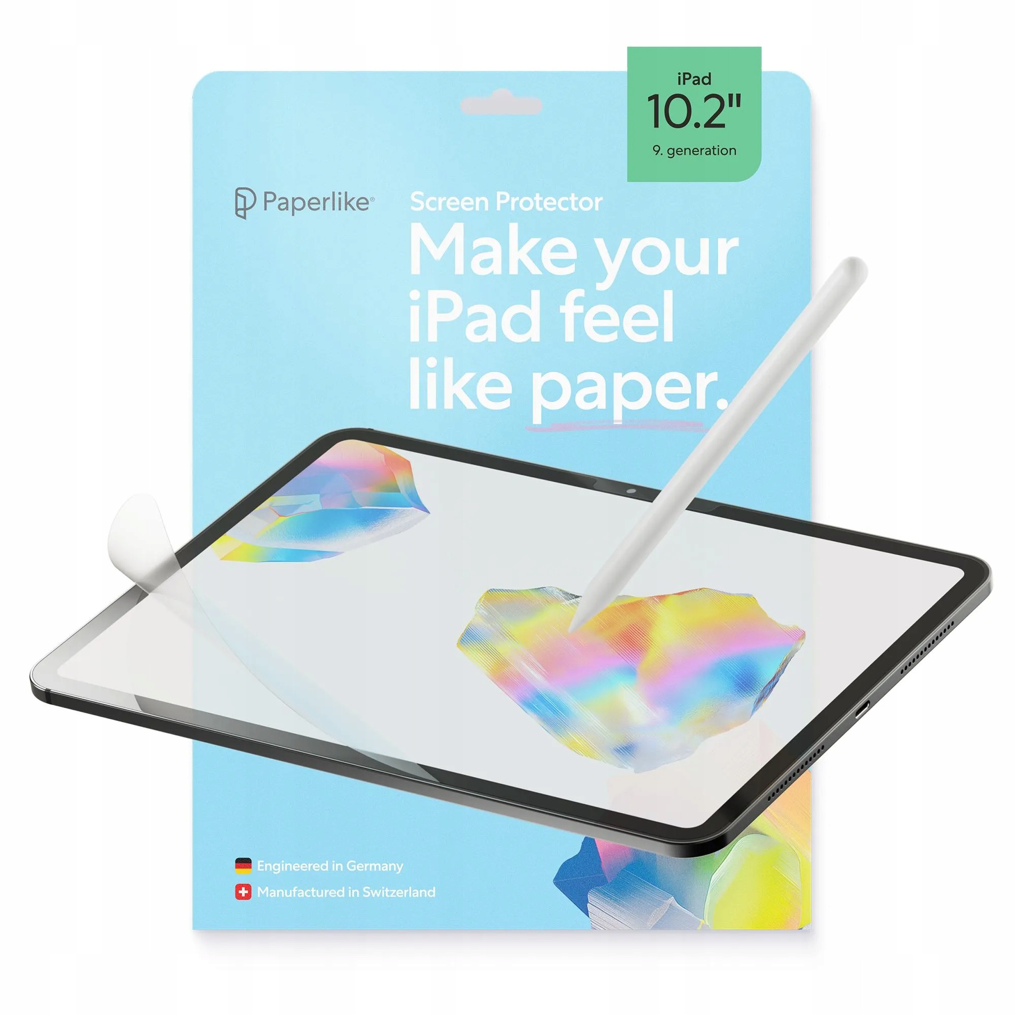 Fólie Paperlike pro iPad 10.2 2021/2020/2019, matná pro grafiky 2ks