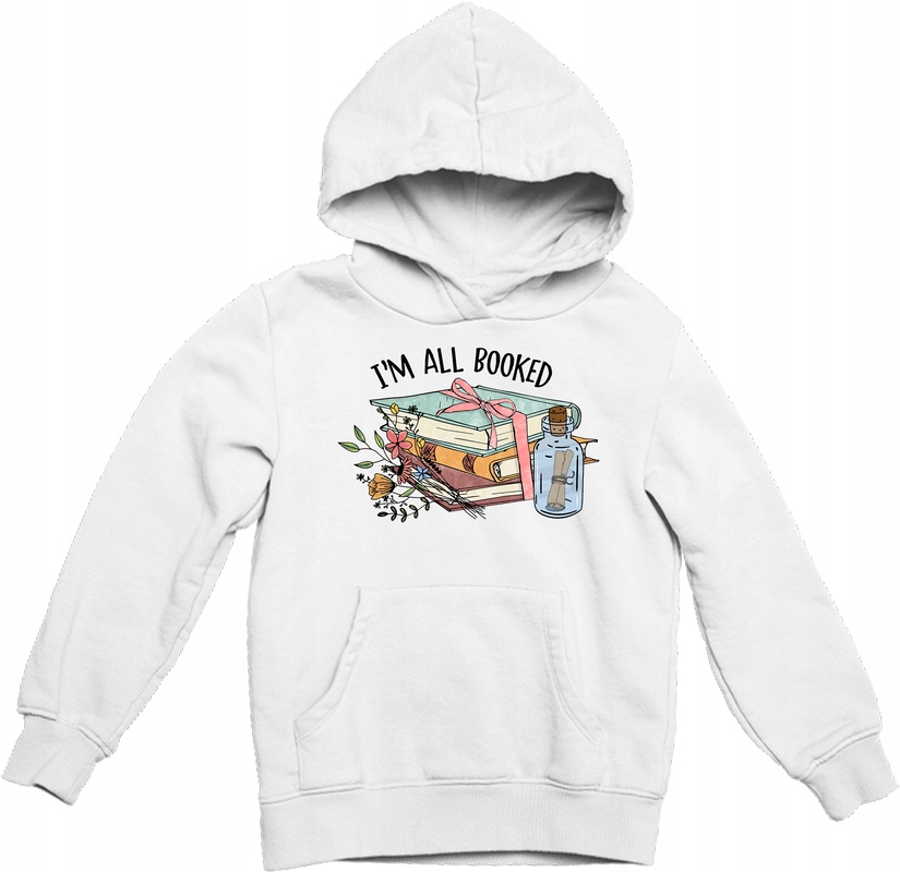 

Bluza Z Kapturem Książka Biała 6 L