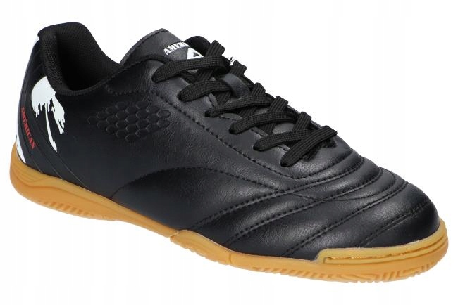 American Solidne Lekkie Buty Piłkarskie Halówki Sportowe Black 37