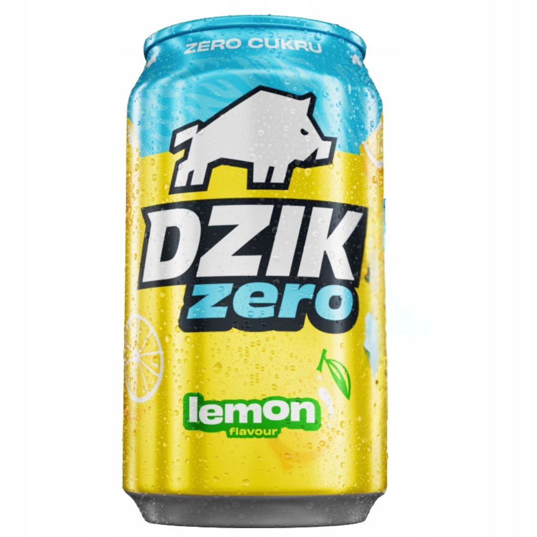Wk Dzik Energy Zero 330 ml bez kofeiny 0 kalorii lemon cytryna