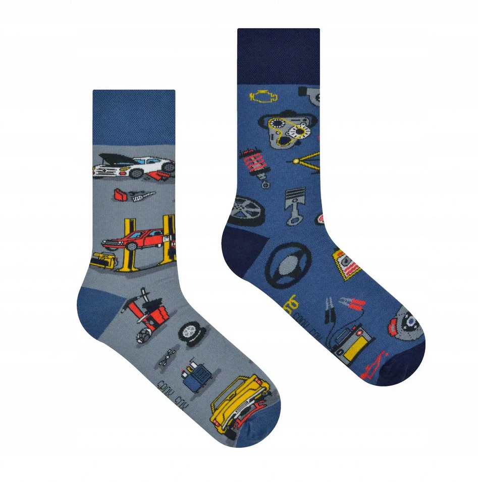 Farebné ponožky SPOXSOX Mechanik 44-46
