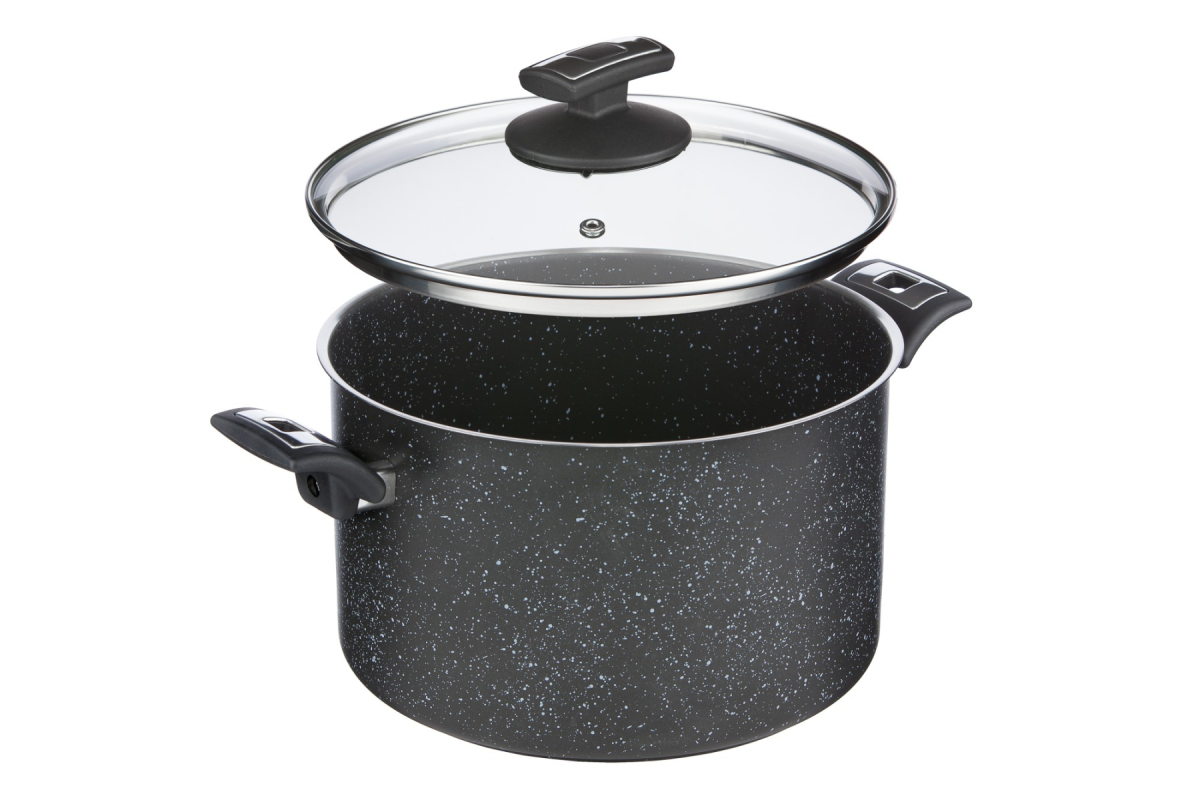 Hrnec Black Granitec s poklicí, průměr 26 cm, objem 8 l