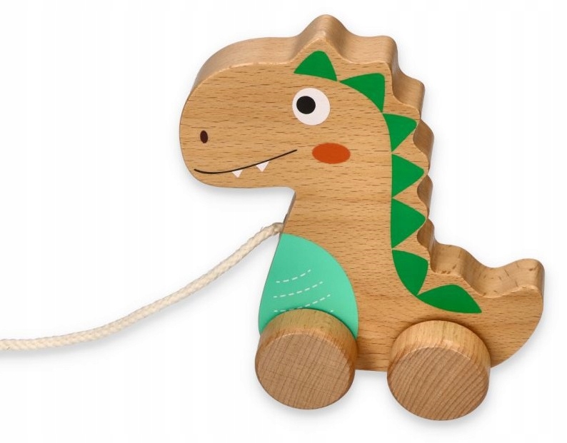 DINOZAUR DO CIĄGNIĘCIA + STEMPELKI DINO PIECZĄTKI ZESTAW ZABAWEK 2SZT Bohater brak