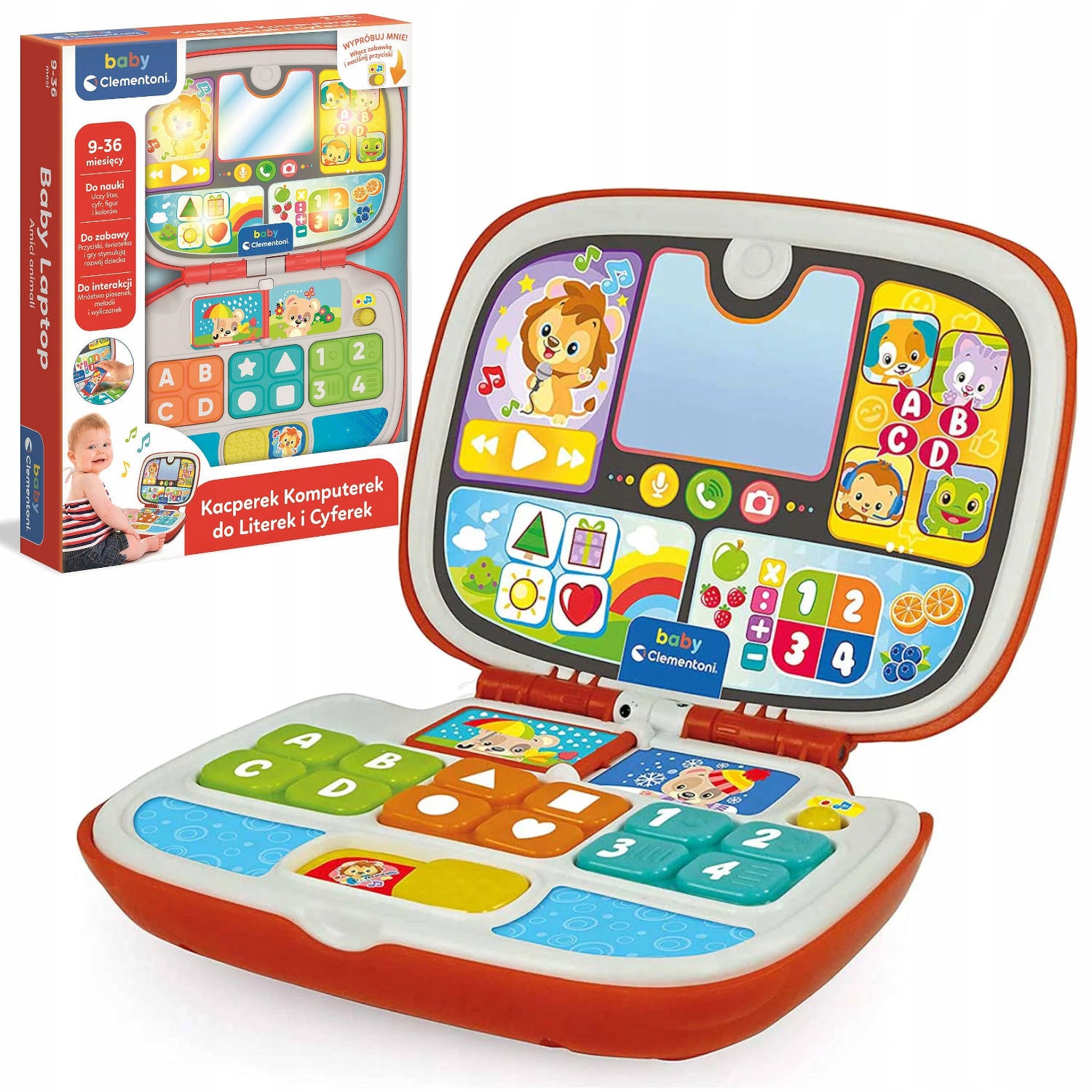 

Komputerek Kacperek Laptop Edukacyjny Clementoni